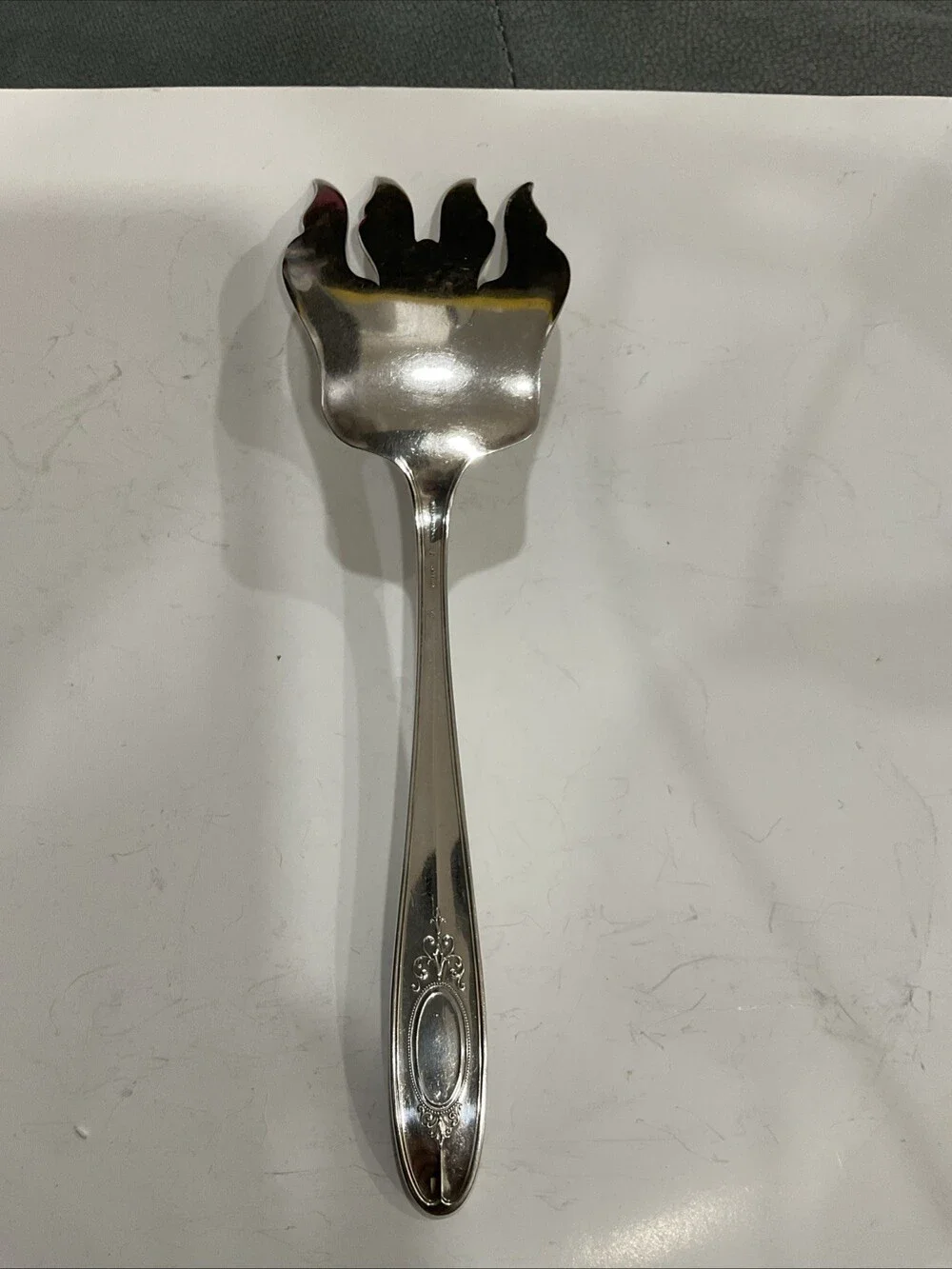 International Wedgwood Sterling Silver Salad Serving Fork 1924